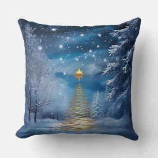 WINTER  in Magical Wonderland Throw Pillow