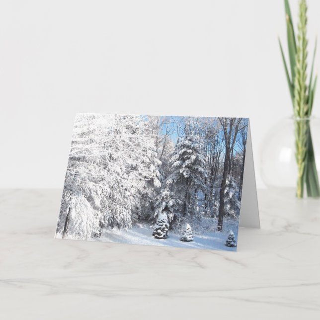 Winter in Maine Holiday Card (Front)