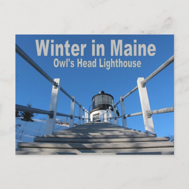 Winter in Maine Postcard (Front)