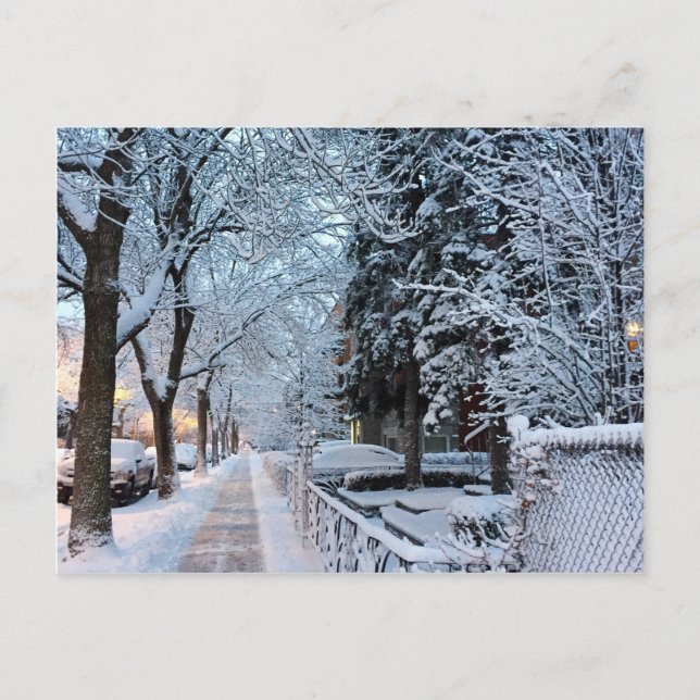 Winter in Montreal Postcard (Front)