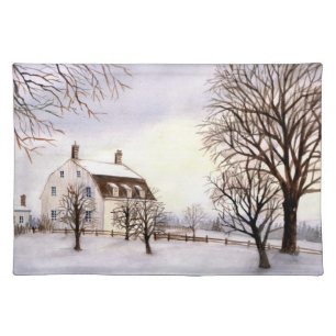 Winter in New England by Farida Greenfield Placemat