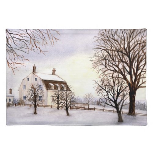 Winter in New England by Farida Greenfield Placemat