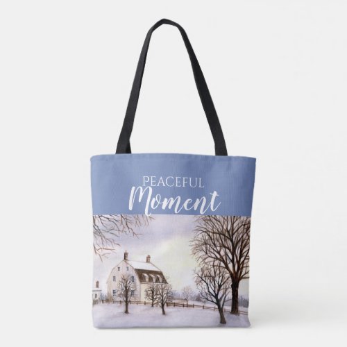 Winter in New England by Farida Greenfield Tote Bag