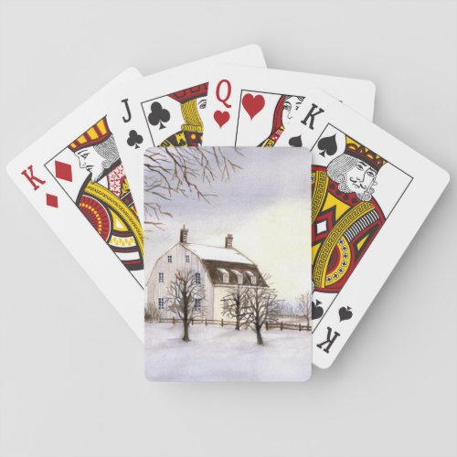 Winter in New England Poker Cards