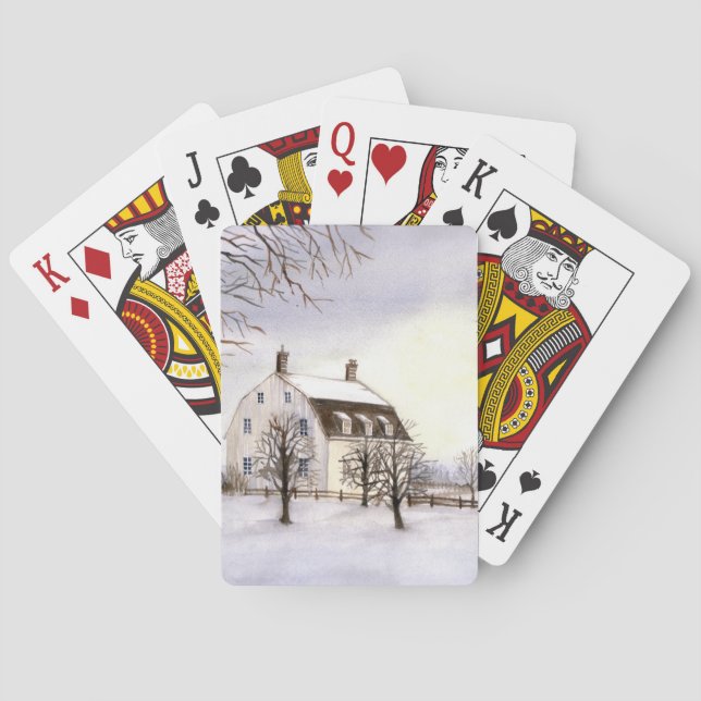Winter in New England Poker Cards (Back)