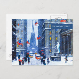 Winter in New York City. Christmas Postcards