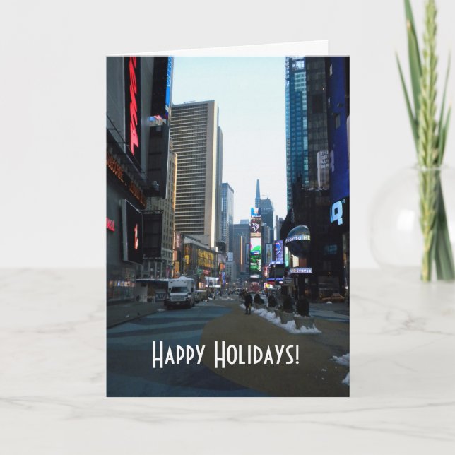 Winter in New York City Photo Holiday Card (Front)