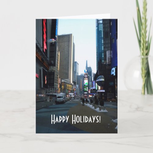 Winter in New York City Photo Holiday Card