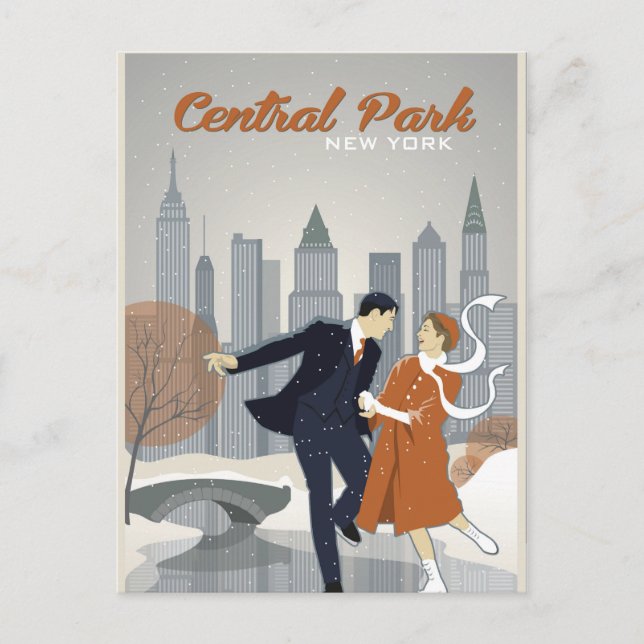 Winter in New York Postcard (Front)