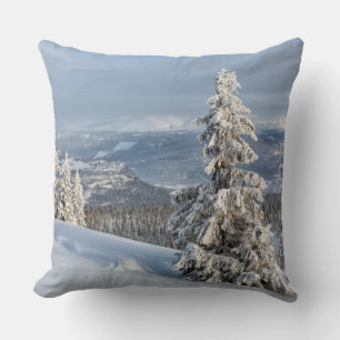 Winter in Norway Throw Pillow