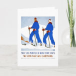 Winter in NY State WPA 1930s Poster  Card
