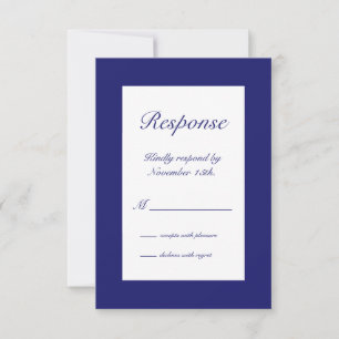 Winter in Paris RSVP indigo Card