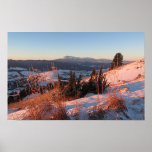 Winter in Pieniny mountains Poster