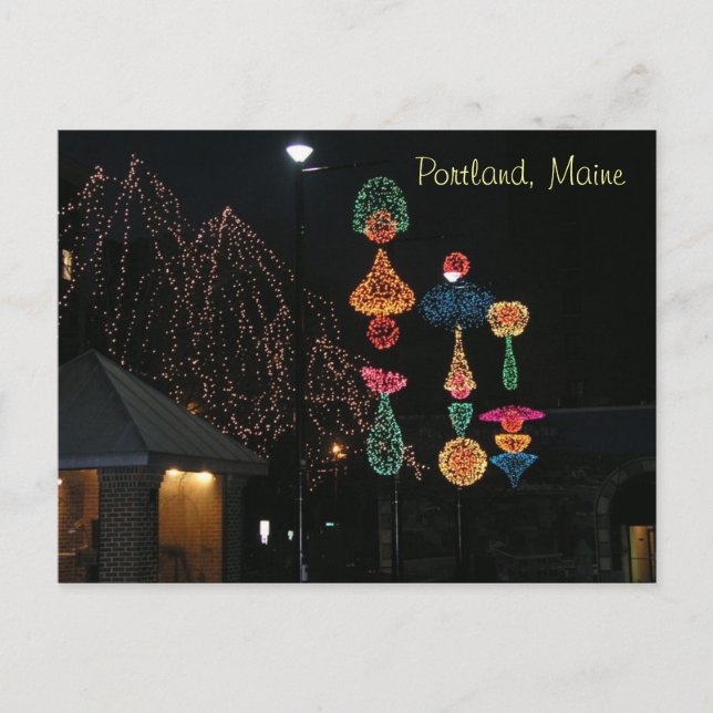 Winter in Portland, Maine Postcard (Front)