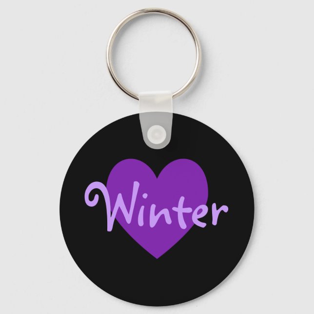 Winter in Purple Keychain (Front)