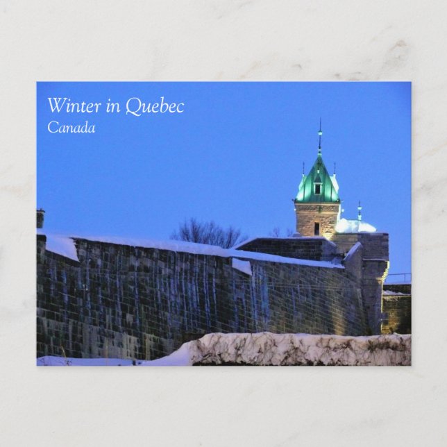 Winter in Quebec, Canada Postcard (Front)