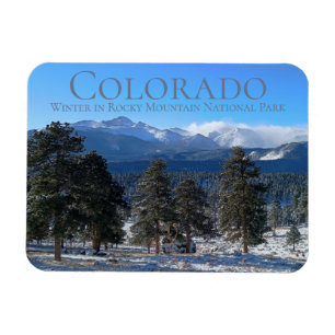 Winter in Rocky Mountain National Park Colorado Magnet