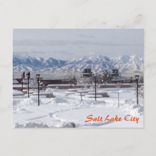 Winter in Salt Lake City Postcard