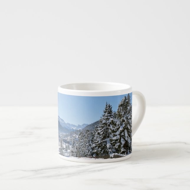Winter in St. Moritz Espresso Cup (Front Right)