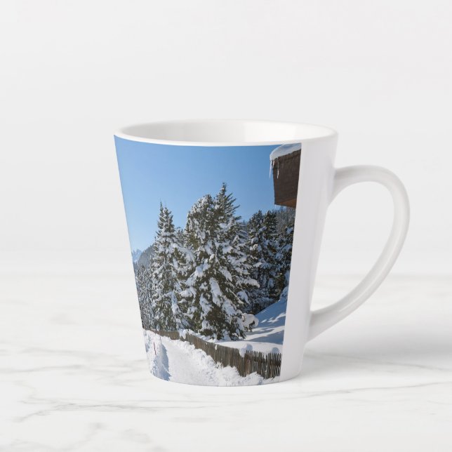 Winter in St. Moritz Latte Mug (Right)