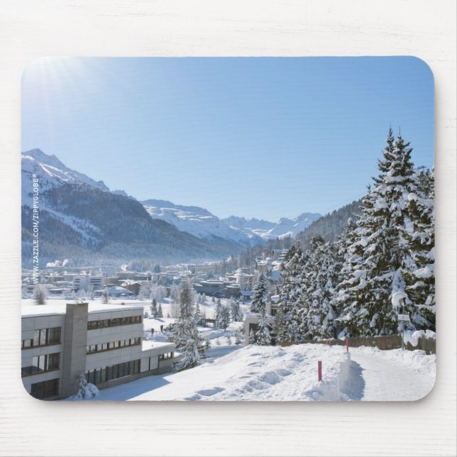 Winter in St. Moritz Mouse Pad (Front)