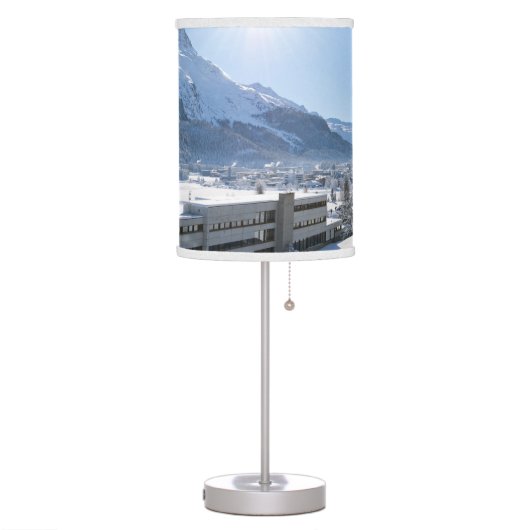 Winter in St. Moritz Table Lamp (Left)