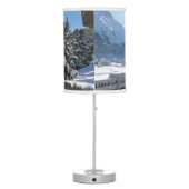Winter in St. Moritz Table Lamp (Back)