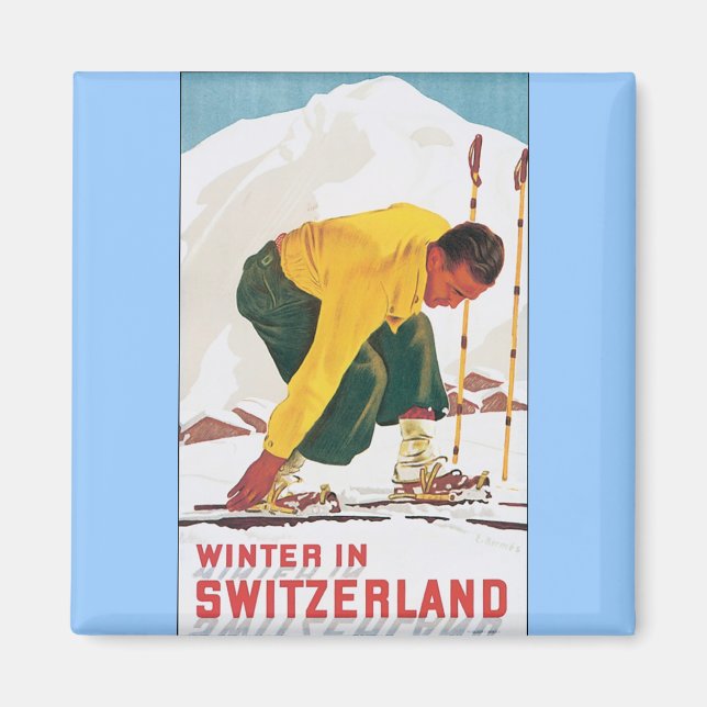 Winter in Switzerland Magnet (Front)
