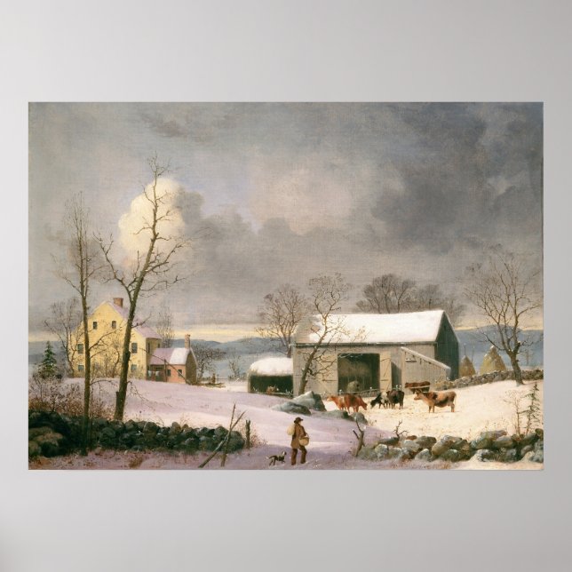 Winter in the Country - GH Durrie Fine Art Poster (Front)