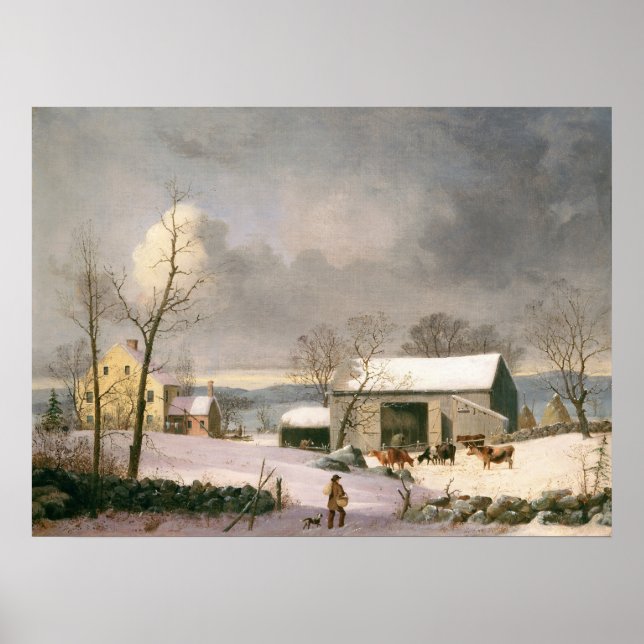 Winter in the Country - GH Durrie Fine Art Poster (Front)