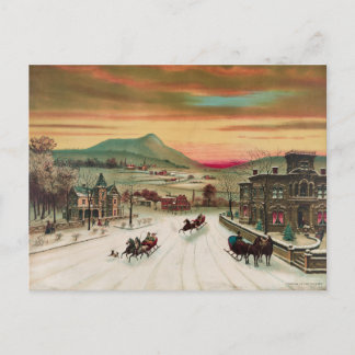 Winter In The Country Postcard