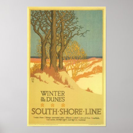 Winter In The Dunes Poster