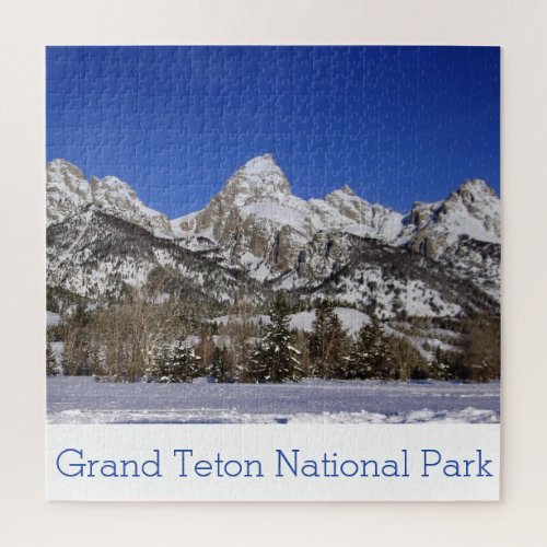 Winter in the Grand Teton Mountains Scenic Puzzle