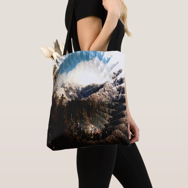 Winter in the mountains...... tote bag (Close Up)