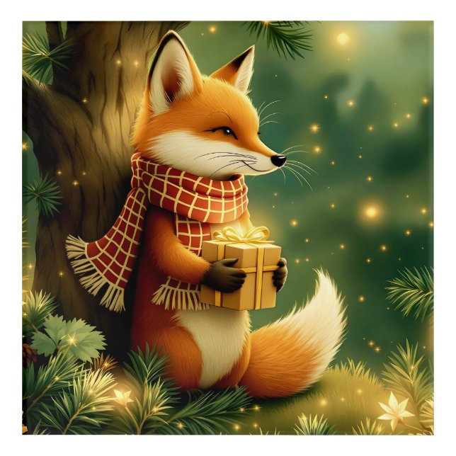 Winter in the Pines Acrylic Print (Front)