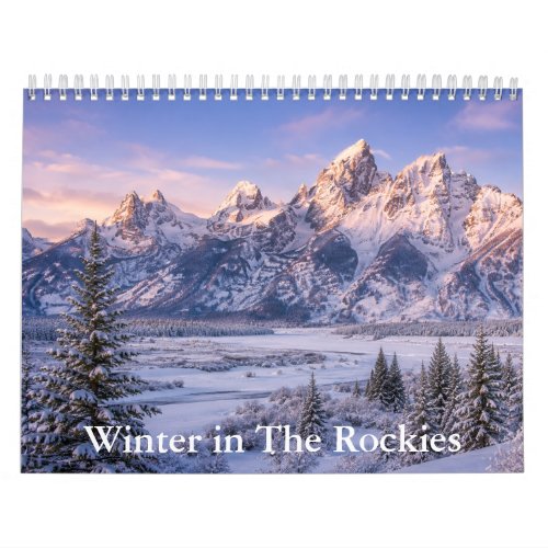 Winter in The Rockies Calendar