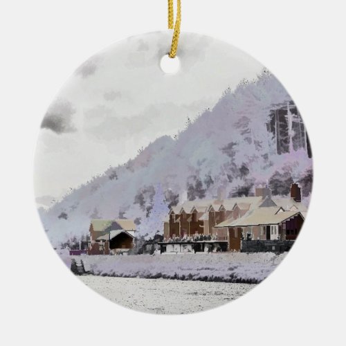 WINTER IN WALES CERAMIC ORNAMENT