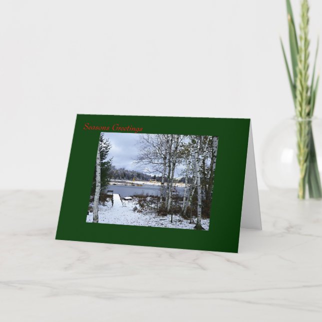 Winter In Wisconsin Holiday Card (Front)