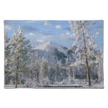 Winter In Yellowstone National Park, Wyoming Placemat at Zazzle