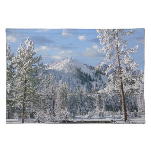 Winter in Yellowstone National Park Wyoming Placemat