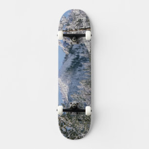 Winter in Yellowstone National Park, Wyoming Skateboard Deck