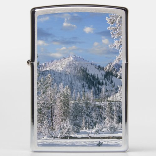 Winter in Yellowstone National Park Wyoming Zippo Lighter