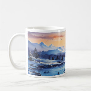 Winter Ink Painting Coffee Mug