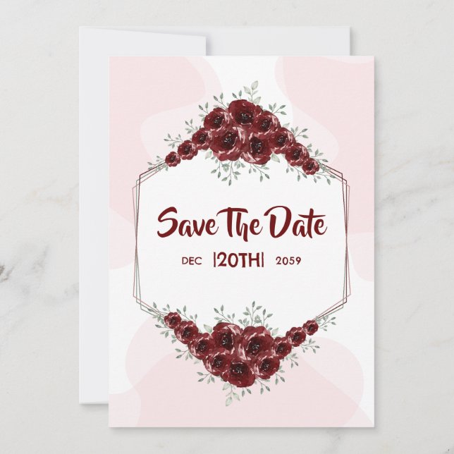 Winter Invitation Card Design Silver Design Templa (Back)