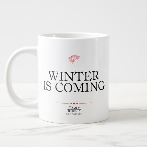 Winter Is Coming Giant Coffee Mug