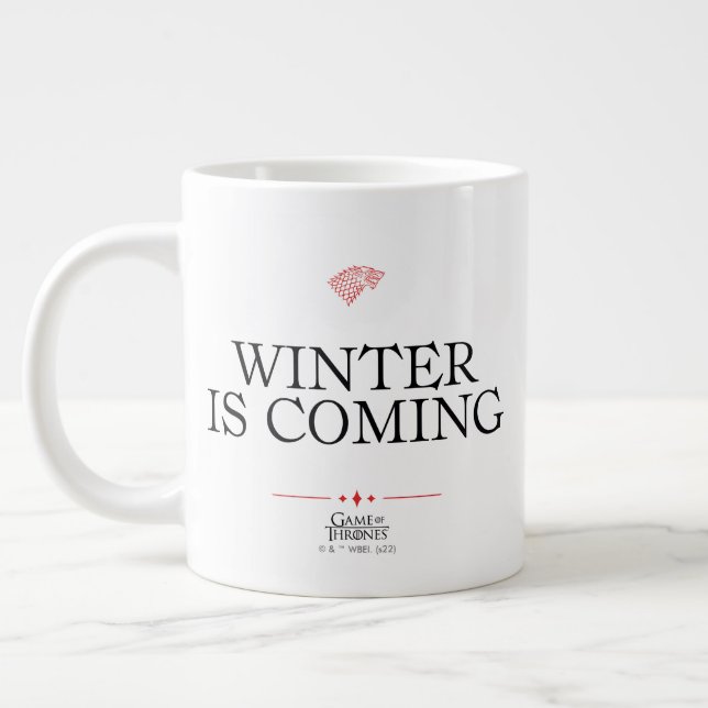 Winter Is Coming Giant Coffee Mug (Left)