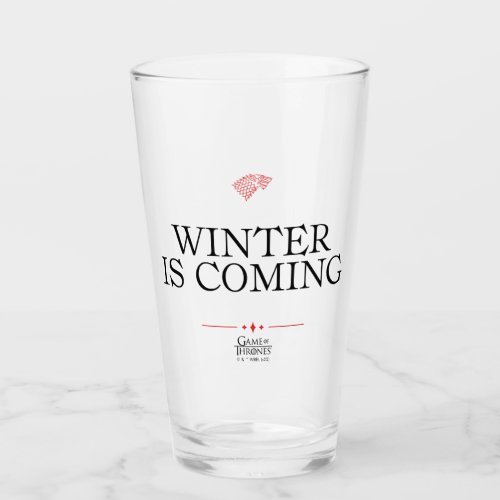 Winter Is Coming Glass