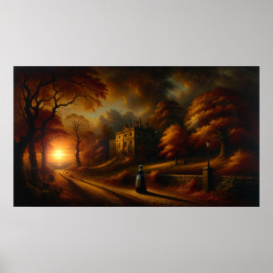 'Winter is Coming' Painting Vintage Poster