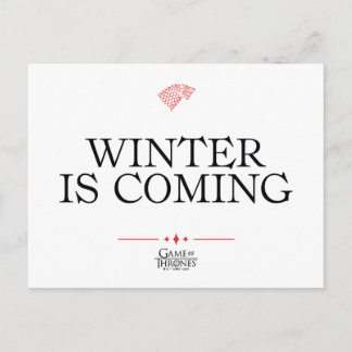 Winter Is Coming Postcard