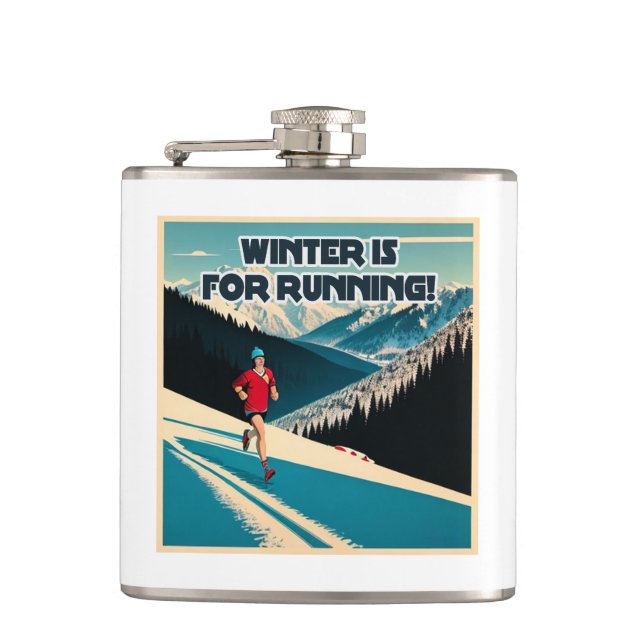 Winter Is For Running Flask (Front)